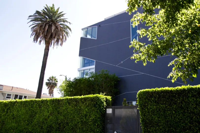 Walls of hedges and a gated entrance add additional privacy to the WA Lofts residents