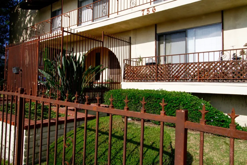 The fence around 756 N Inglewood Ave