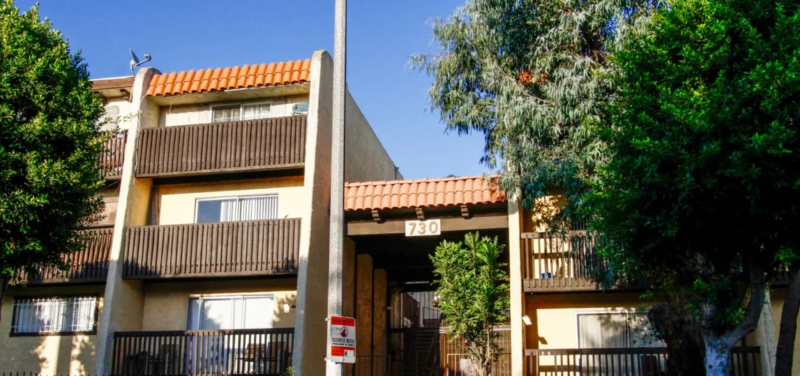 The entrance into Eucalyptus Grove in Inglewood