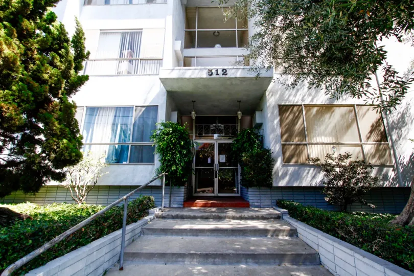 The entryway into the Evergreen Terrace in Inglewood