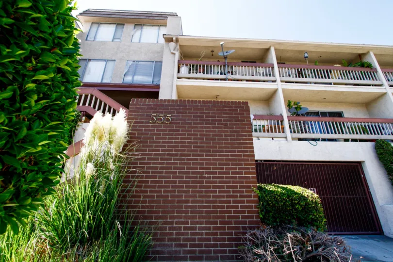 The balconies at Evergreen Townhomes in Inglewood