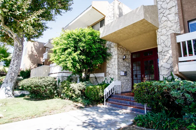 The stairs leading into Fortune Estates in Inglewood