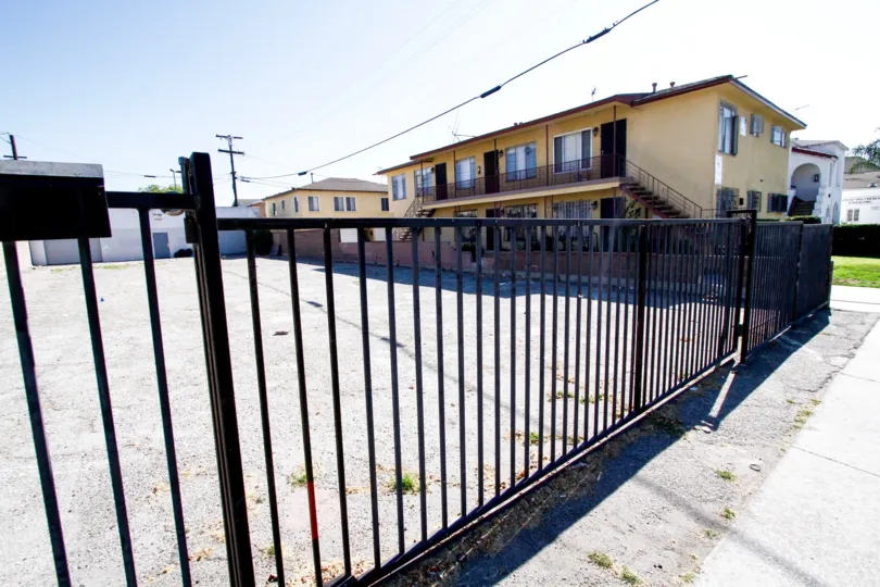 The parking entrance for Kelso Townhomes