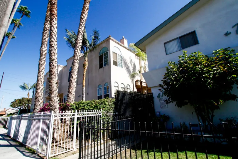 The fence around Queen Villas in Inglewood