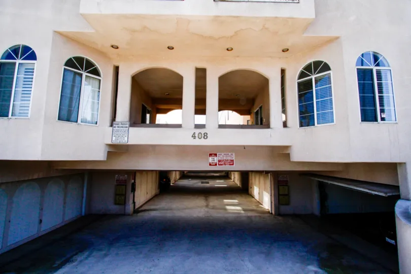 The parking for Queen Villas in Inglewood