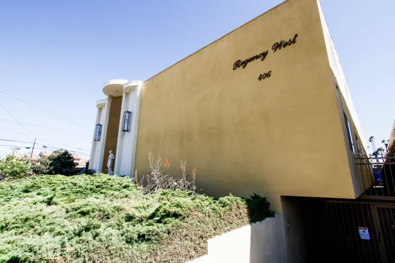 The landscaping of the Regency West in Inglewood