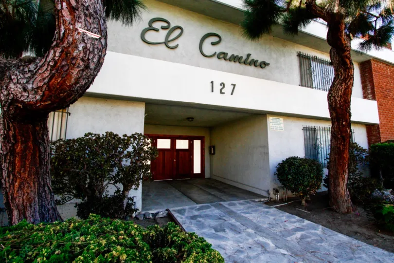 The entryway into The El Camino in Inglewood
