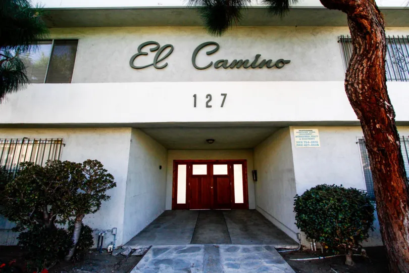 The entrance at The El Camino