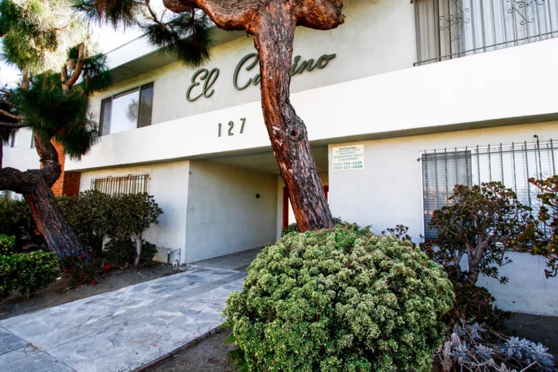 The walkway into The El Camino