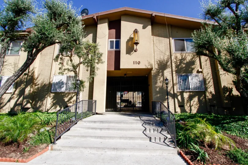 The stairs into The Hillcrest