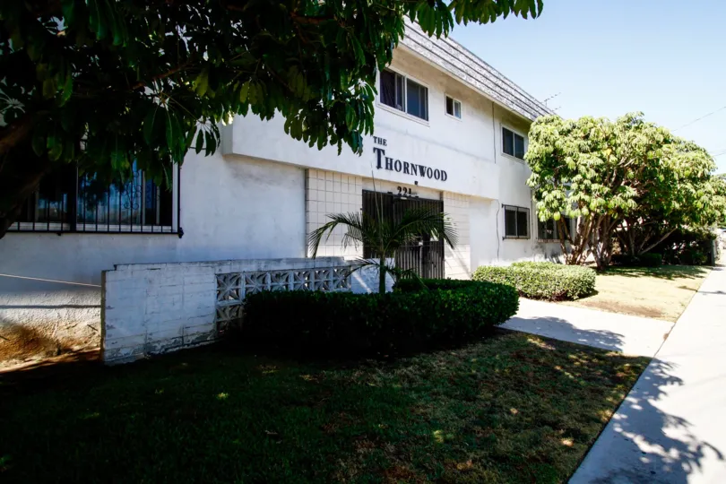The sidewalk along The Thornwood
