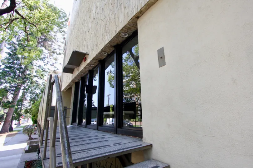 Very close shots of Essex House, Koreatown, California