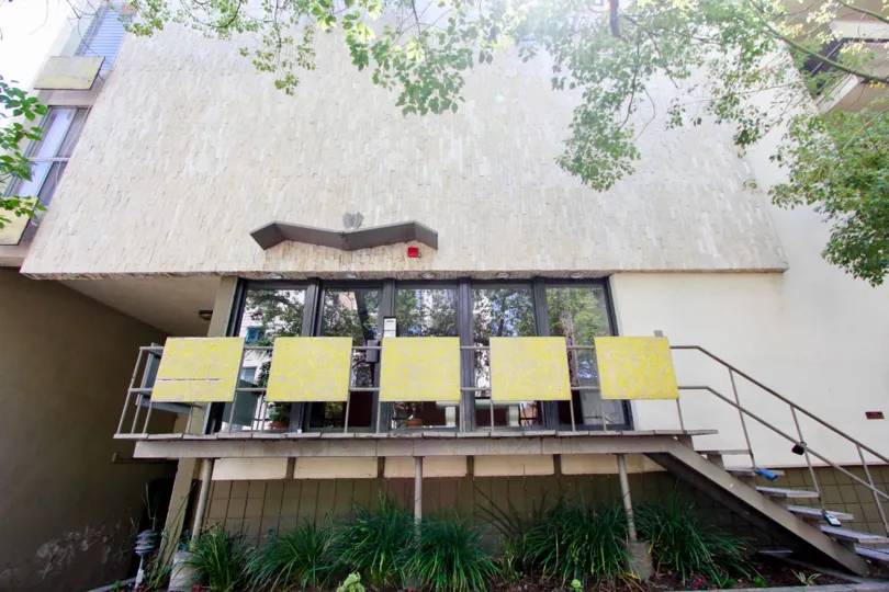 A close-up of the trendy neighborhood of Essex House in koreatown, CA