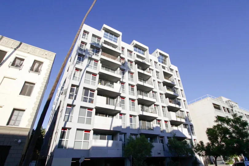 Kenmore Tower condo building is several stories taller than the neighboring buildings