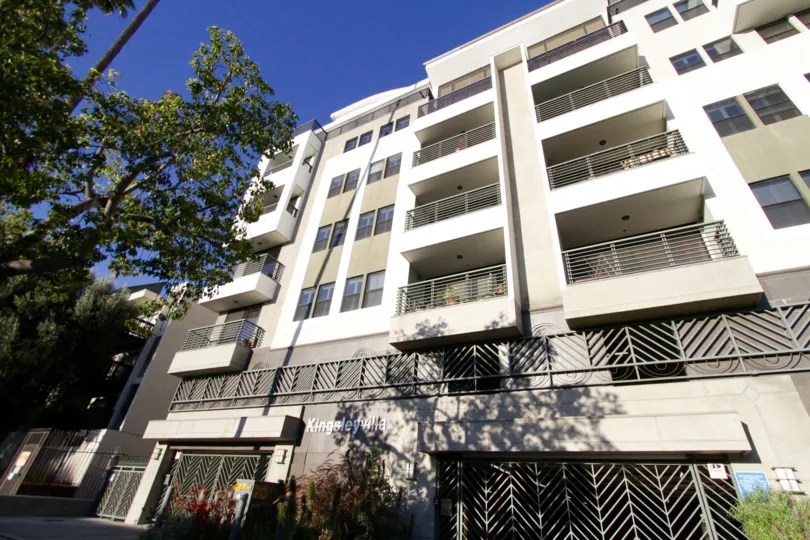 Kingsley Villa is Five stories tall with parking access on the ground floor and residences above