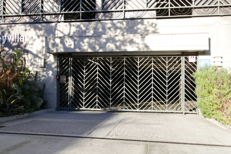 The Gated entrance to Kingsley Villa in Koreatown