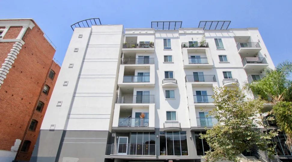 Manhattan view is a beautiful multi level complex with large windows, well maintained green space, and units with several balcony styles