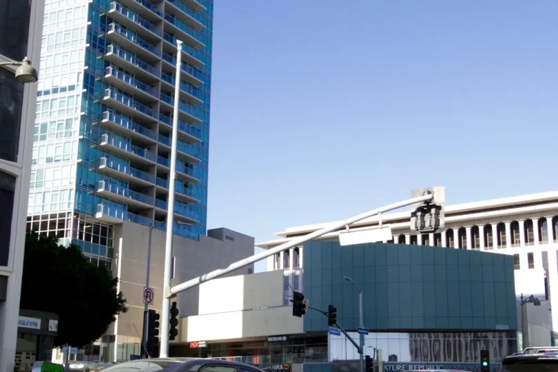 Solair is a tall multistory condo building in Koreatown