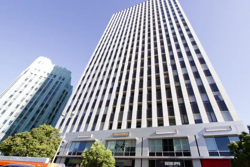 At the buildings center of each floor are recessed balconies that do not compromise the buildings appeal