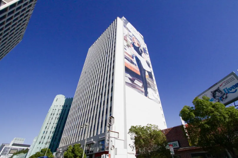 From the side of The Mercury a large advertisement is featured