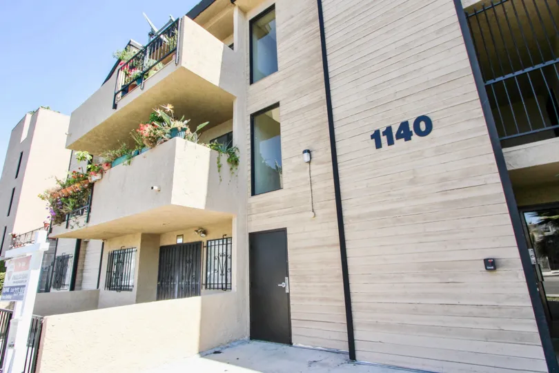 The address on the building at 1140 Pacific Ave
