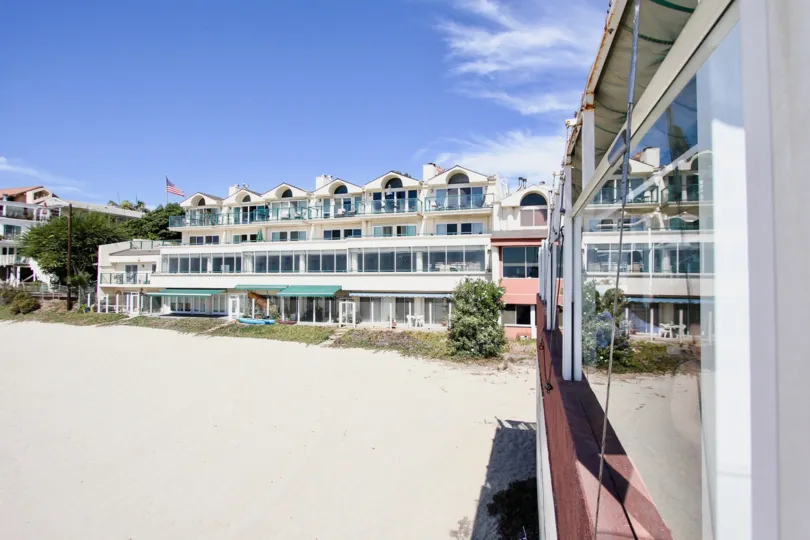 The beach in front of 20 38th PI in Long Beach, California