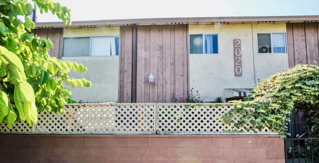 The address on the building at 2020 W 23rd St in Long Beach, California