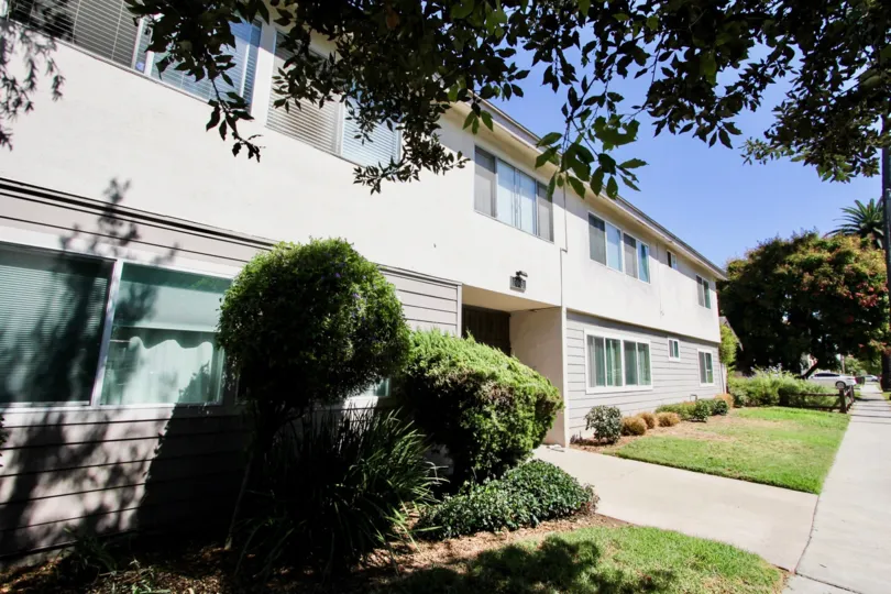 The landscaping seen in front of 3045 E Theresa St in Long Beach, California