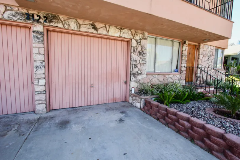 The garage for residents at 3122 E Theresa St