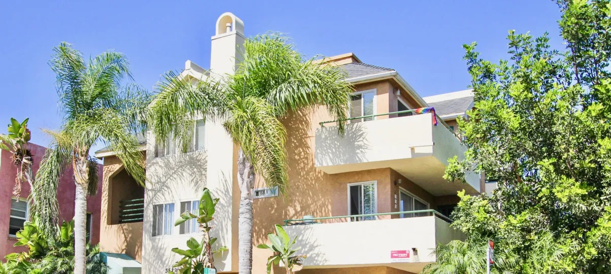 The view of 3529 E Broadway in Long Beach, California