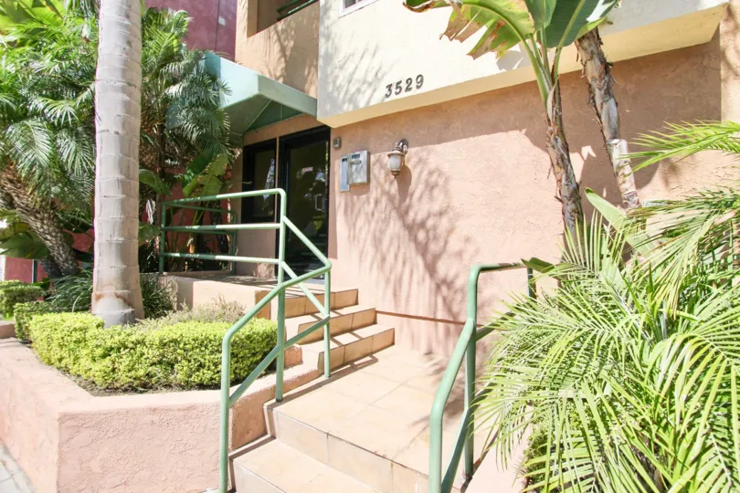 The address on the building at 3529 E Broadway