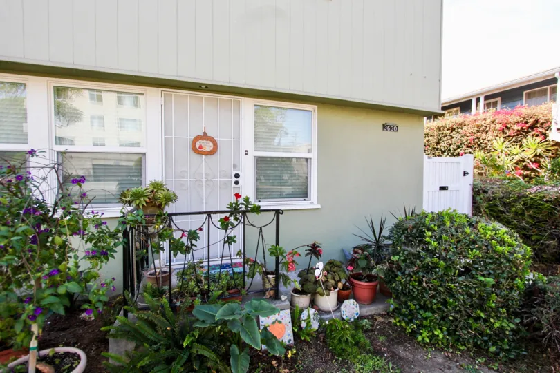 The landscaping at 3630 E 2nd St in Long Beach, California