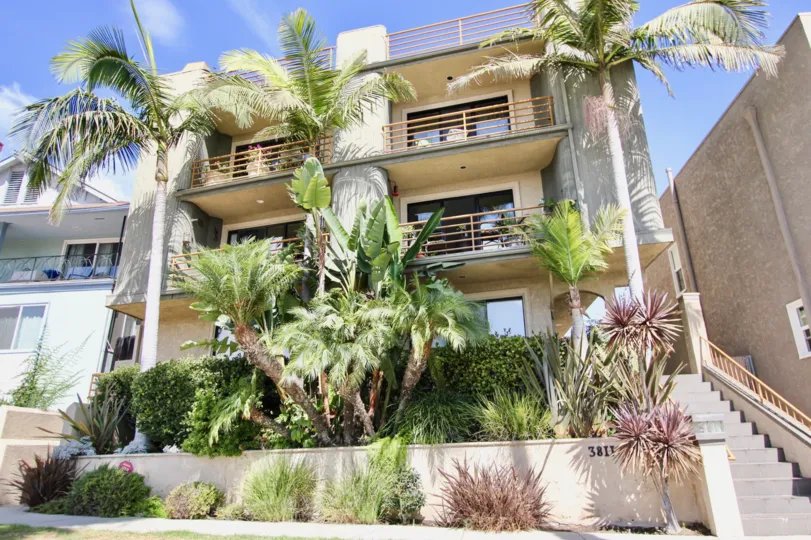 The landscaping around 3811 E Livingston Dr in Long Beach, California