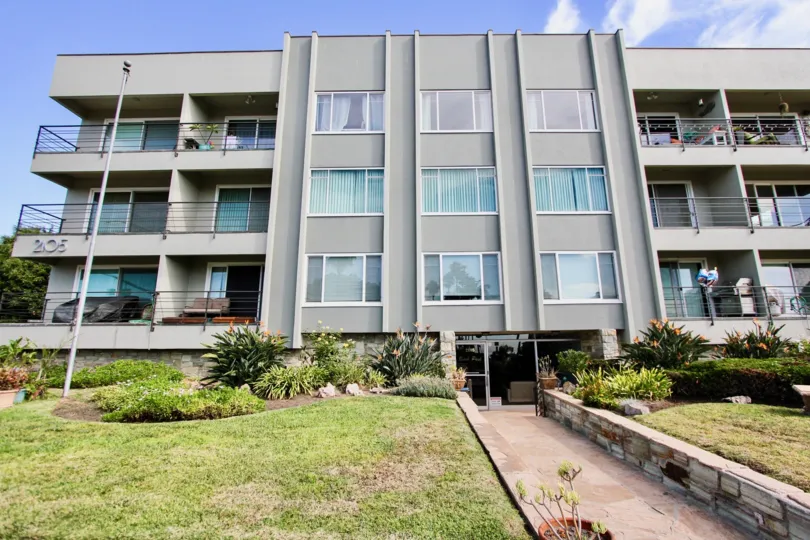 The walkway up to Beach Park Condos