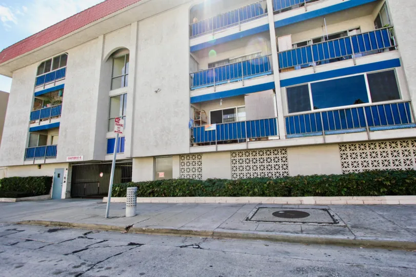 The balconies at Belmont Shore Condominiums