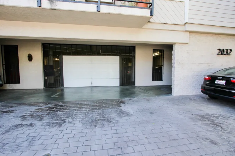 The parking for resdients at the Bermuda Street Condominiums