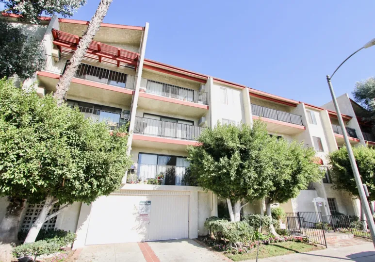 The landscaping around Bixby Elm Condominiums in Long Beach, California