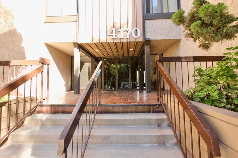 The address for Bixby Heights above the entrance