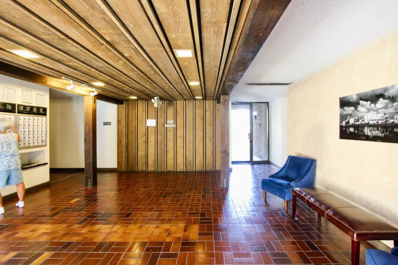 The foyer upon entering into Bixby Heights in Long Beach, California