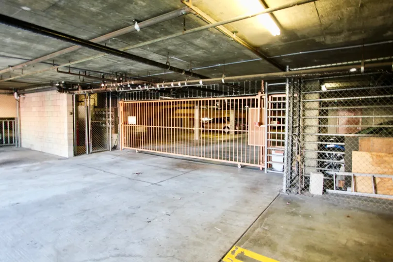 The garage at Bixby Knolls Terrace for resident parking