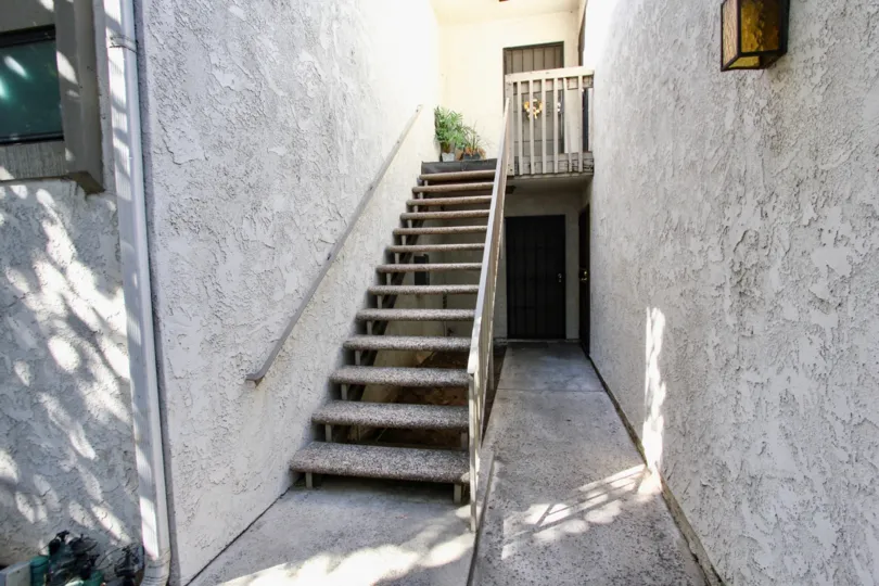 The stairwell seen in Bixby Knolls