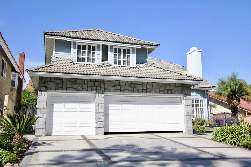 The garages for parking at Bixby Riviera