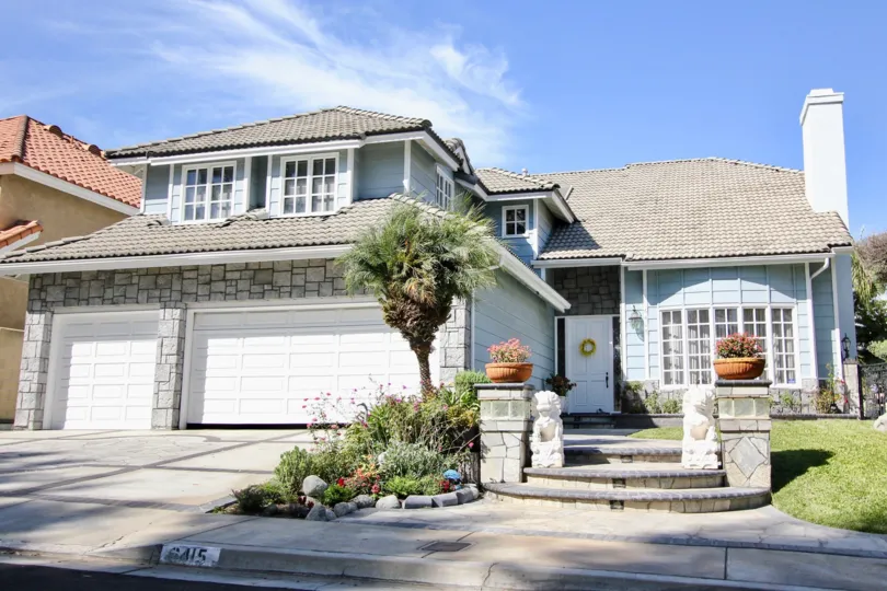 The entryway into a home in Bixby Riviera
