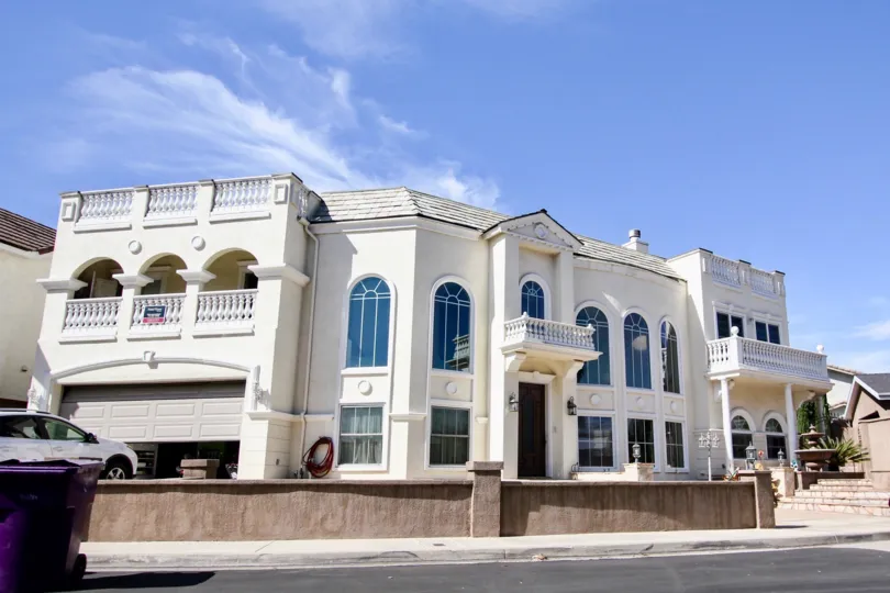 The arches seen throughout the building at Bixby Riviera