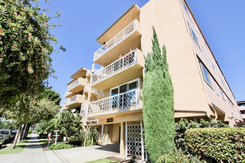 The balconies at Bixby Royal in Long Beach, California