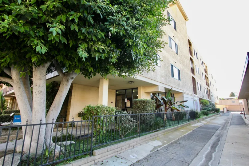 The landscaping around Bixby Terrace