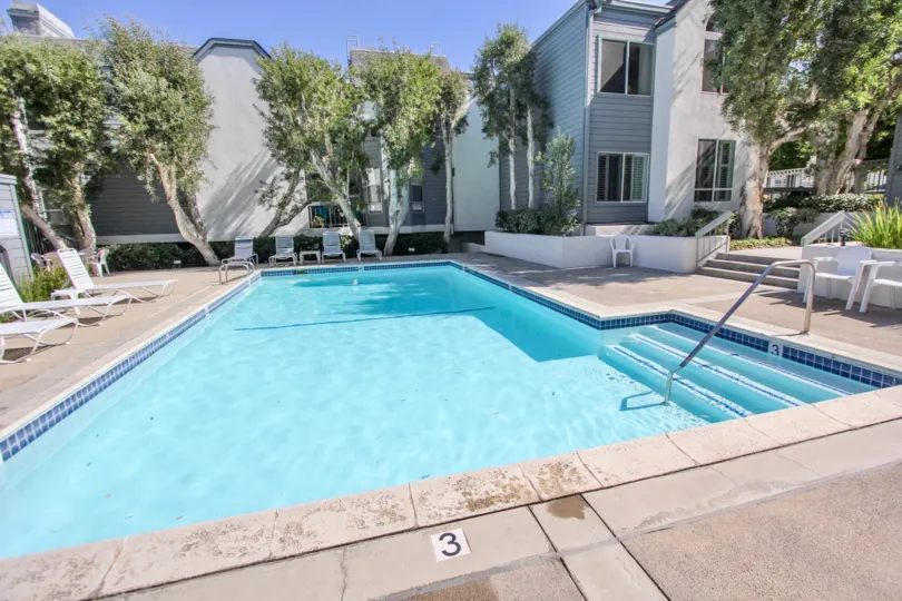 The pool at Bridgeport for resident use