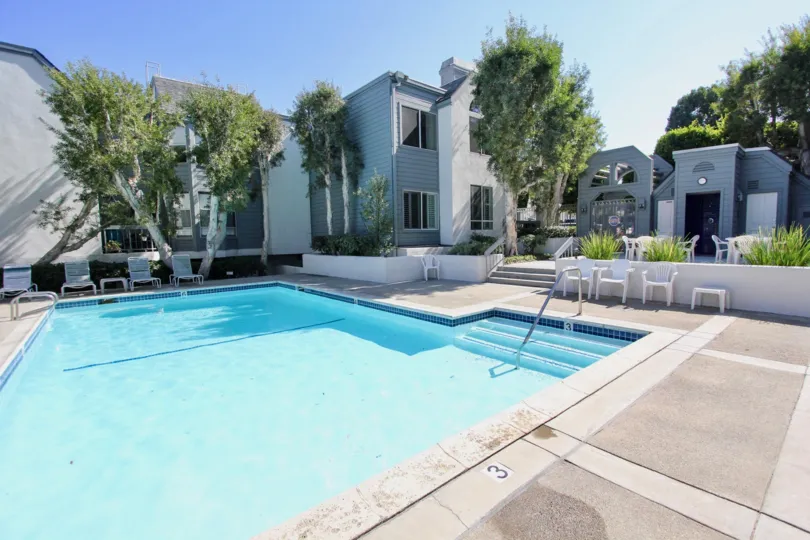 The swimming pool at the Bridgeport