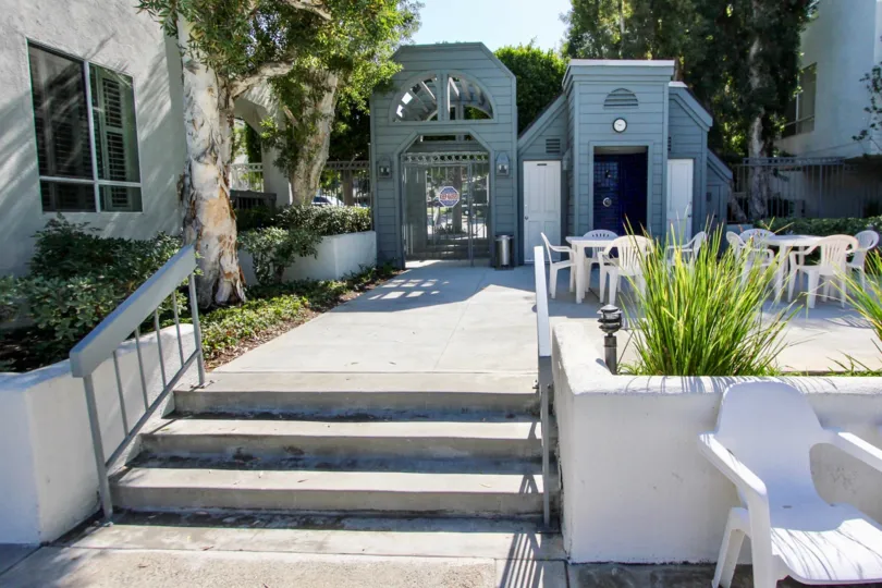 The entryway seen at the Bridgeport
