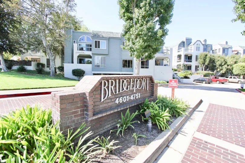 The welcome sign at Bridgeport